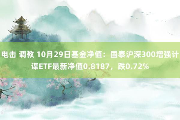 电击 调教 10月29日基金净值：国泰沪深300增强计谋ETF最新净值0.8187，跌0.72%