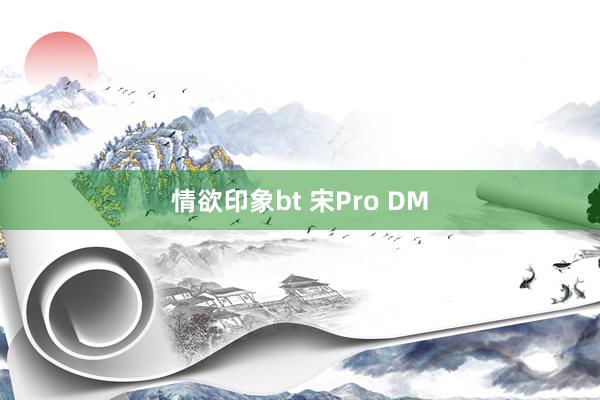 情欲印象bt 宋Pro DM