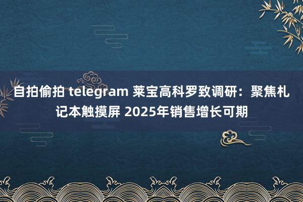 自拍偷拍 telegram 莱宝高科罗致调研：聚焦札记本触摸屏 2025年销售增长可期