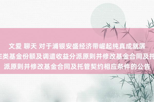 文爱 聊天 对于浦银安盛经济带崛起纯真成就羼杂型证券投资基金