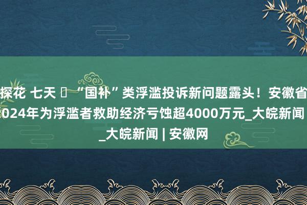 探花 七天 ​“国补”类浮滥投诉新问题露头！安徽省消保委20